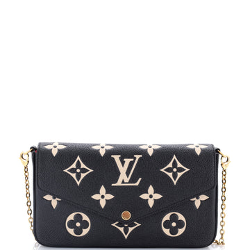 Louis Vuitton Felicie Pochette Bicolor Monogram Empreinte Giant