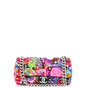 Chanel Kaleidoscope Chain Flap Bag Quilted Printed Satin Medium