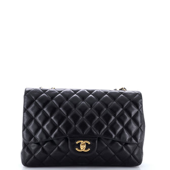 Chanel Classic Single Flap Bag Quilted Lambskin Jumbo