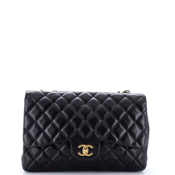 Chanel Classic Single Flap Bag Quilted Lambskin Jumbo