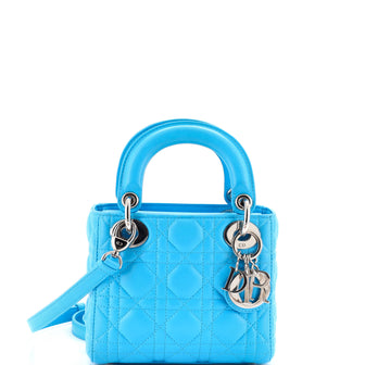 Christian Dior Lady Dior Bag Cannage Quilt Lambskin Mini
