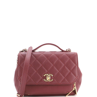 Chanel Business Affinity Flap Bag Quilted Caviar Small