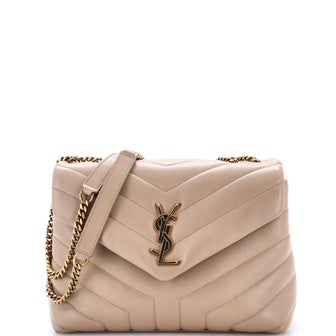 Saint Laurent Loulou Shoulder Bag Matelasse Chevron Leather Small