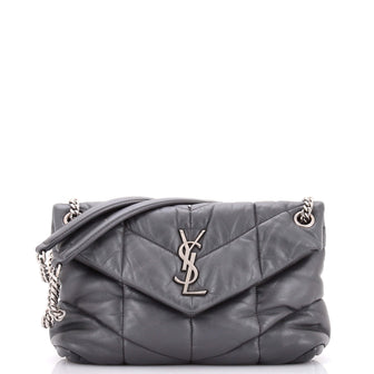 Saint Laurent Loulou Puffer Shoulder Bag Quilted Leather Small