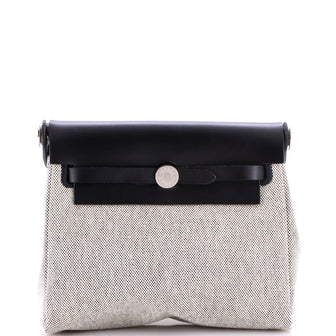 Hermes Herbag Zip Toile and Leather 20