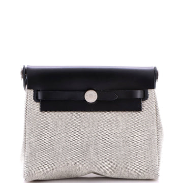 Hermes Herbag Zip Toile and Leather 20
