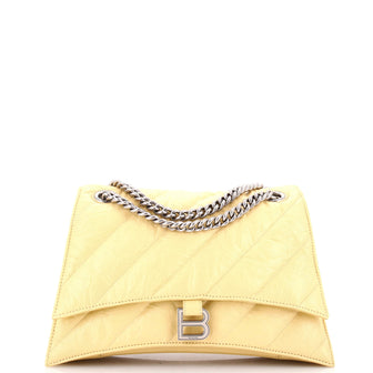 Balenciaga Crush Chain Flap Bag Quilted Crushed Calfskin Medium