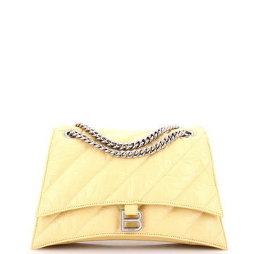 Balenciaga Crush Chain Flap Bag Quilted Crushed Calfskin Medium