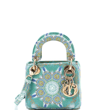 Christian Dior Dior In Lights Lady Dior Bag Embroidered Painted Calfskin Micro