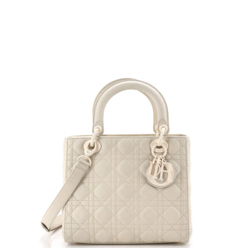 Christian Dior Ultra Matte Lady Dior Bag Cannage Quilt Calfskin Medium