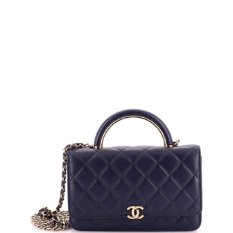 Chanel Charming Handle Wallet on Chain Quilted Lambskin