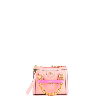 Gucci Diana NM Bamboo Handle Tote Leather Mini