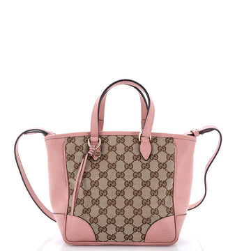 Gucci Bree Convertible Tote GG Canvas with Leather Small