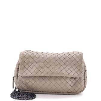 Bottega Veneta Expandable Chain Crossbody Bag Intrecciato Nappa Small