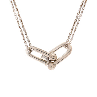 Tiffany & Co. HardWear Double Link Pendant Necklace Sterling Silver