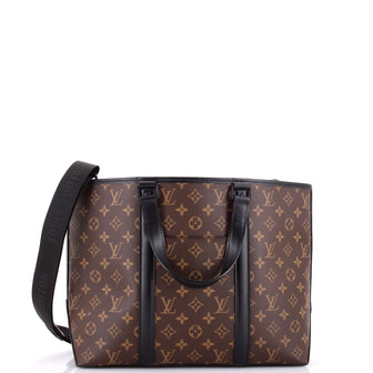 Louis Vuitton Weekend Tote Macassar Monogram Canvas PM