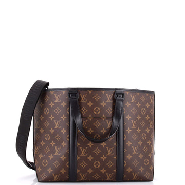 Louis Vuitton Weekend Tote Macassar Monogram Canvas PM