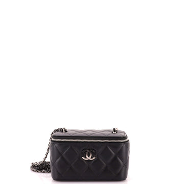 Chanel Ombre Classic Vanity Case with Chain Quilted Lambskin Small