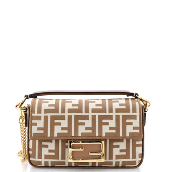 Fendi Baguette NM Bag Zucca Canvas Mini