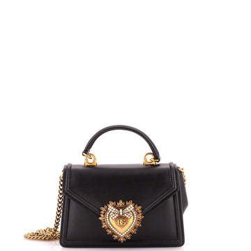 Dolce & Gabbana Devotion Top Handle Bag Leather Small