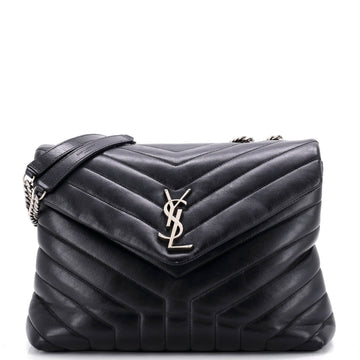 Saint Laurent Loulou Shoulder Bag Matelasse Chevron Leather Medium