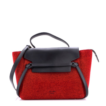 Celine Belt Bag Felt and Leather Mini