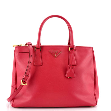 Prada Double Zip Lux Tote Saffiano Leather Medium