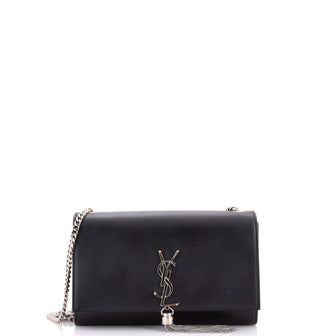 Saint Laurent Classic Monogram Tassel Crossbody Bag Leather Medium