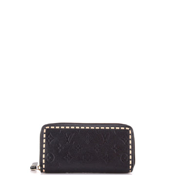 Louis Vuitton Zippy Wallet Whipstitch Monogram Empreinte Leather