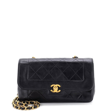 Chanel Vintage Diana Flap Bag Quilted Lambskin Small