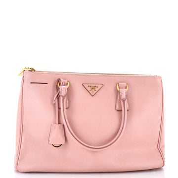 Prada Double Zip Lux Tote Saffiano Leather Medium