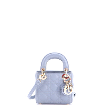 Christian Dior Lady Dior Bag Cannage Quilt Lambskin Micro
