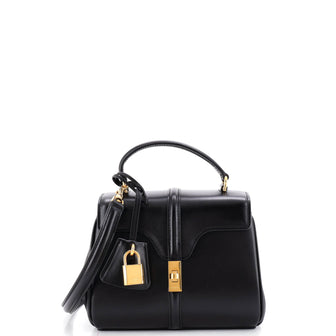 Celine 16 Top Handle Bag Smooth Calfskin Mini