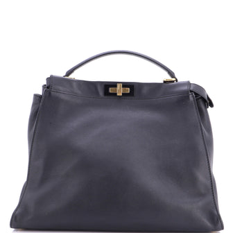 Fendi Peekaboo Bag Rigid Leather Large