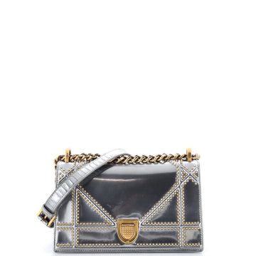 Christian Dior Diorama Flap Bag Studded Patent Small