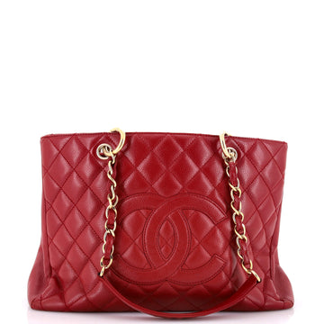 Chanel Grand Shopping Tote Quilted Caviar