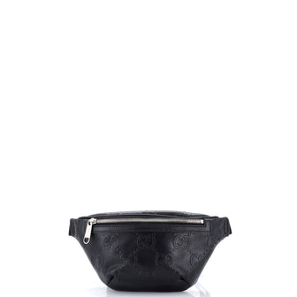 Gucci Belt Bag GG Embossed Perforated Leather Small