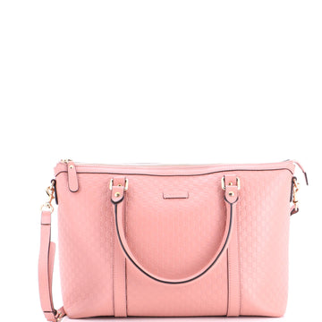 Gucci Britt Convertible Dome Satchel Microguccissima Leather Medium