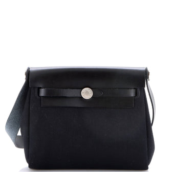 Hermes Herbag Zip Toile and Leather 20