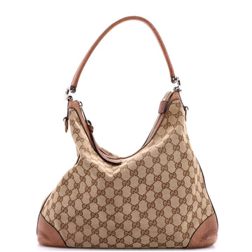 Gucci Miss GG Hobo GG Canvas with Leather Small