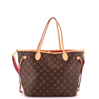 Louis Vuitton Neverfull Bandouliere Inside Out Monogram Canvas and Textile MM