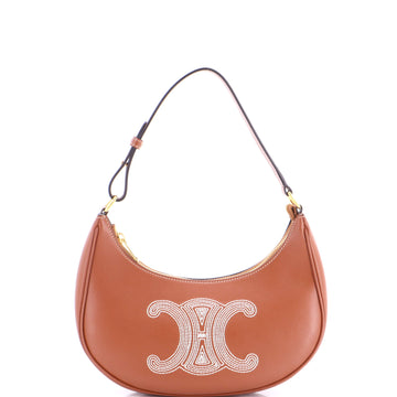 Celine Ava Bag Triomphe Embroidery Leather