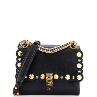 Fendi Kan I Bag Studded Leather Small