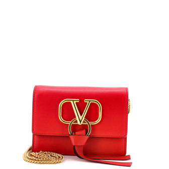 Valentino Garavani VRing Crossbody Bag Leather Mini