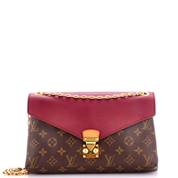 Louis Vuitton Pallas Chain Shoulder Bag Monogram Canvas and Calfskin