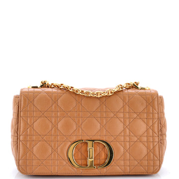 Christian Dior Caro Bag Cannage Quilt Calfskin Medium