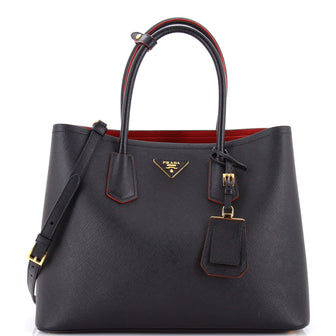 Prada Cuir Double Tote Saffiano Leather Medium