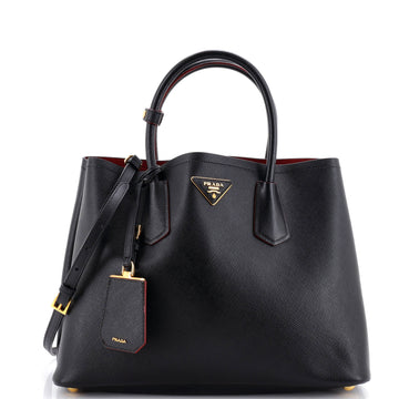 Prada Cuir Double Tote Saffiano Leather Medium