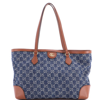 Gucci Ophidia Shopping Tote GG Denim Medium