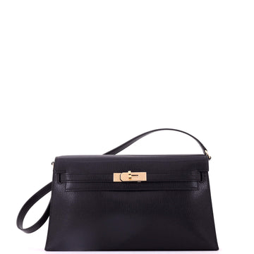 Hermes Kelly Elan Shoulder Bag Chevre Chamkila